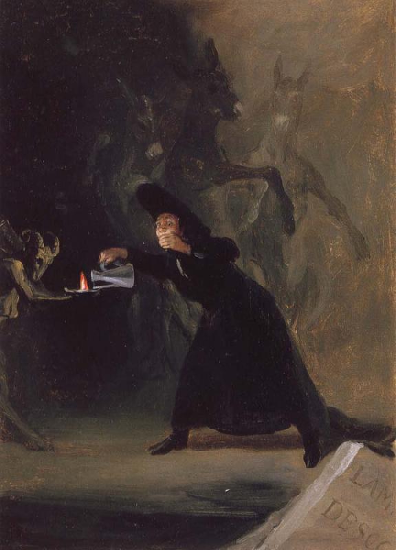 Francisco de Goya A Scene from El Hechizado por Fuerza Germany oil painting art